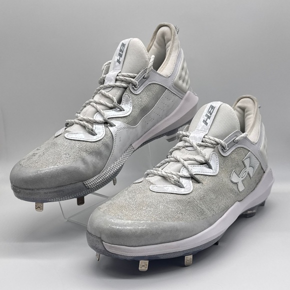 Under Armour Baseball Cleats Harper 8 Elite Gray White Men’s Size 16 New main image 12